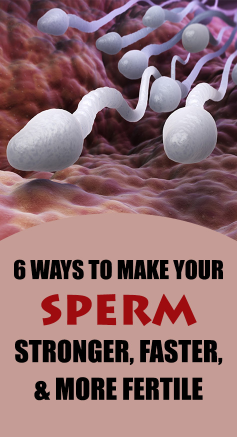 When the sperm is not making it to the finish line, there are several lifestyle changes that can be of help. Namely, according to statistics, around 15 percent of couples find it difficult to conceive and in third of the cases, the problem is in the sperm, according to the National Institutes of Health.